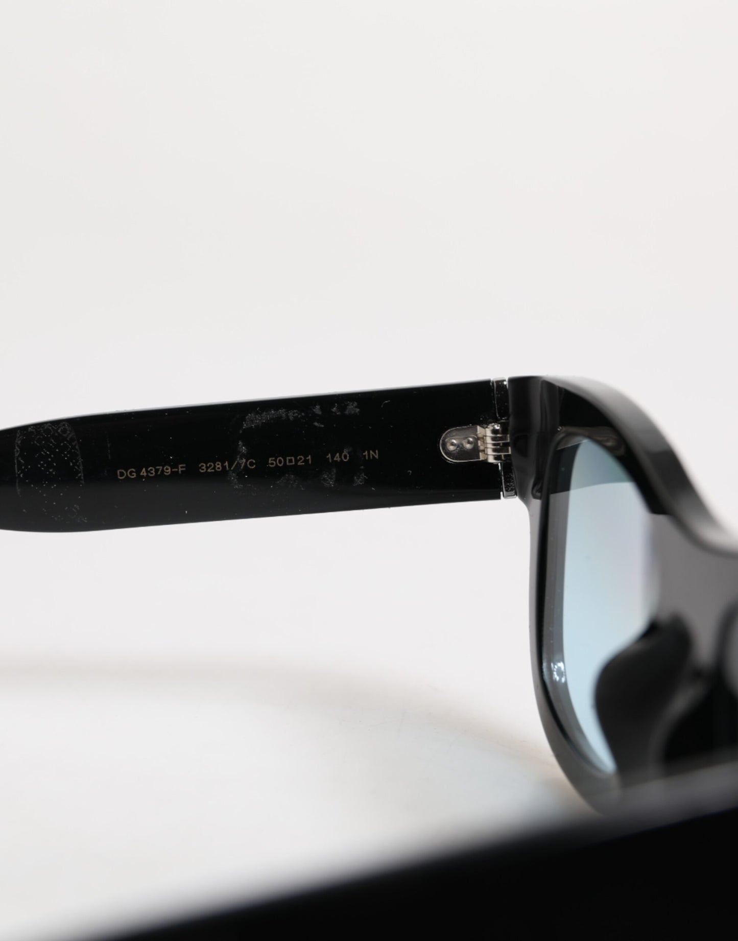 Dolce &amp; Gabbana Blau Schwarz Marmoriertes Metall DG2215K Brillen Sonnenbrille