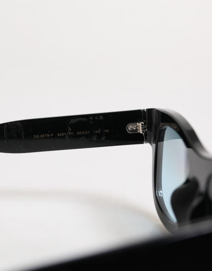 Dolce &amp; Gabbana Blau Schwarz Marmoriertes Metall DG2215K Brillen Sonnenbrille