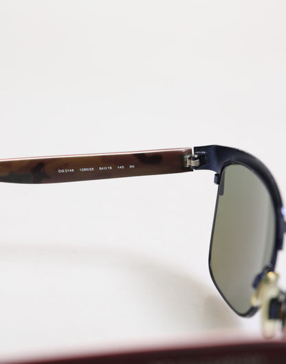 Dolce &amp; Gabbana DG4287F Sonnenbrille, quadratisch, polarisiert, Acetat, Schwarz