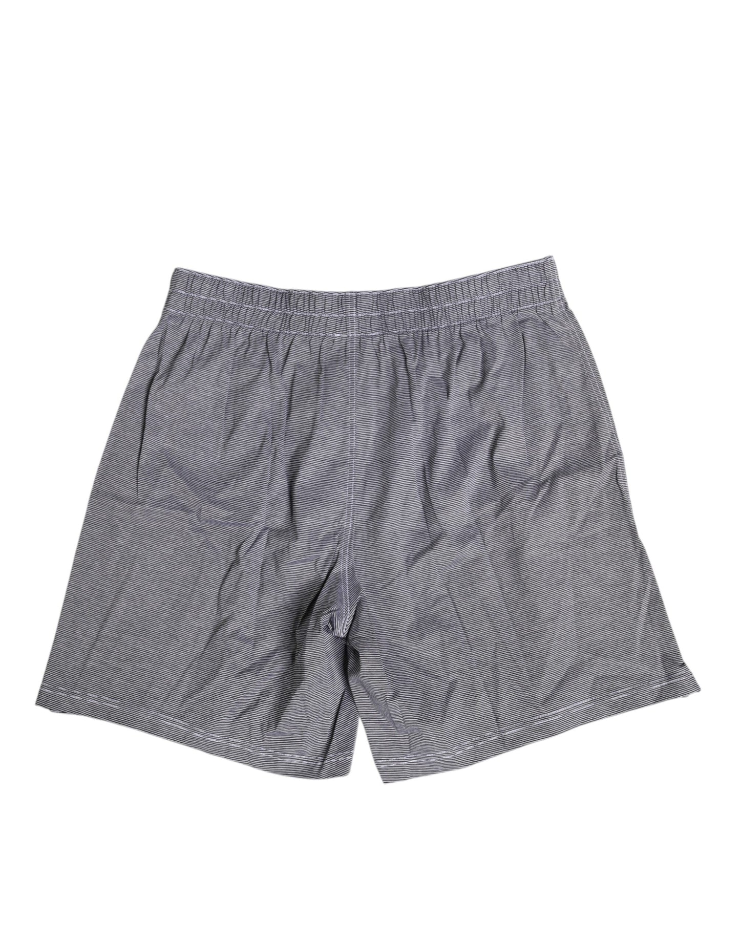 Dolce &amp; Gabbana – Grau gestreifte Boxershorts aus Baumwolle in regulärer Passform