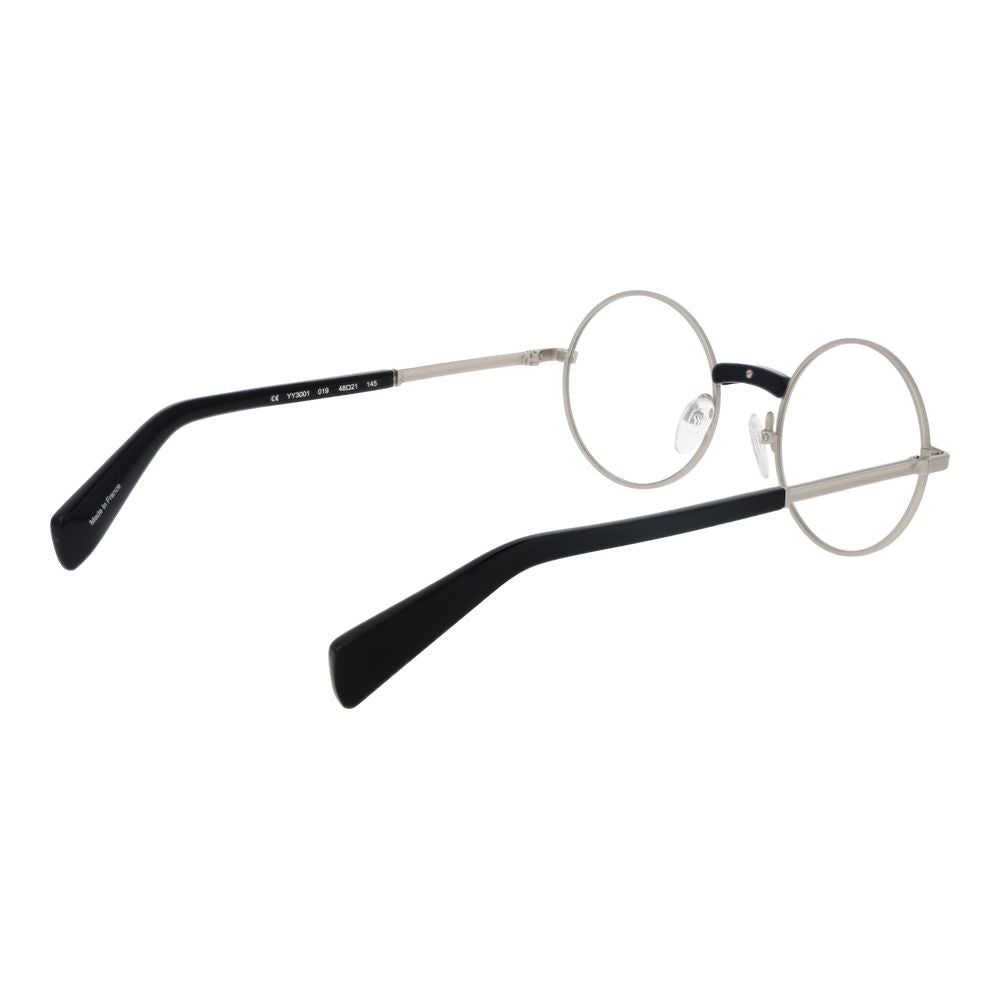 Yohji Yamamoto Brille (Gestell) aus silberfarbenem Metall