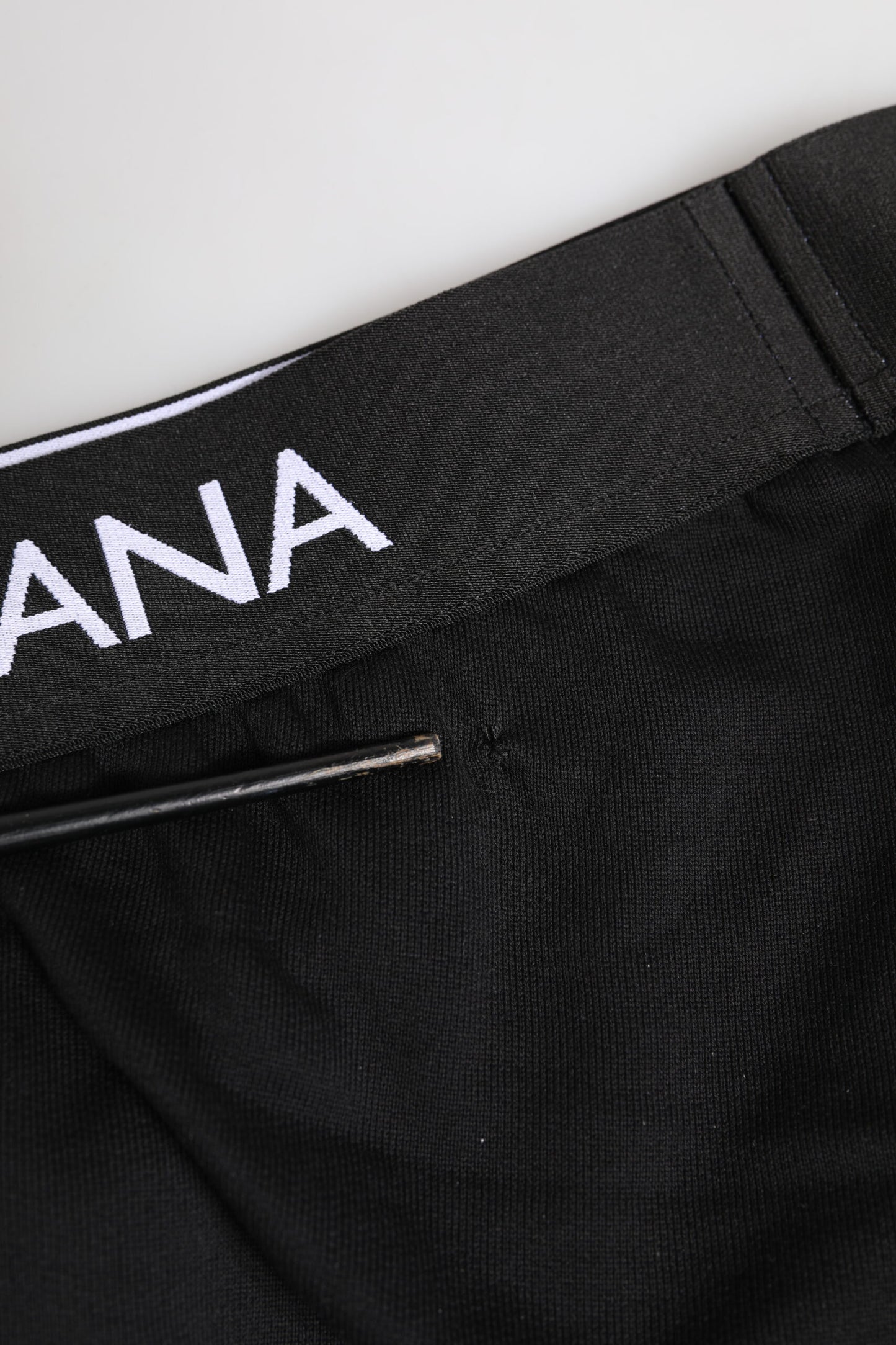 Dolce &amp; Gabbana – Schwarze Slips aus Baumwollstretch in normaler Passform