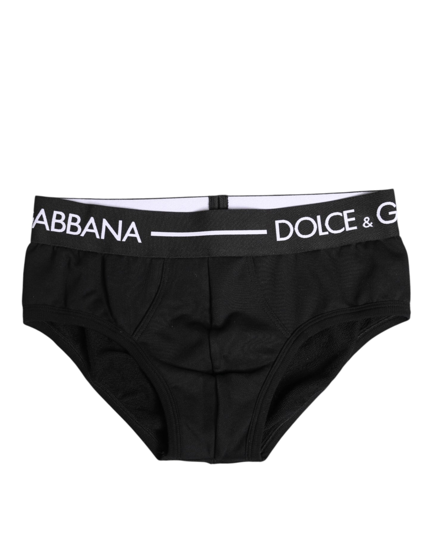 Dolce &amp; Gabbana – Schwarze Slips aus Baumwollstretch in normaler Passform
