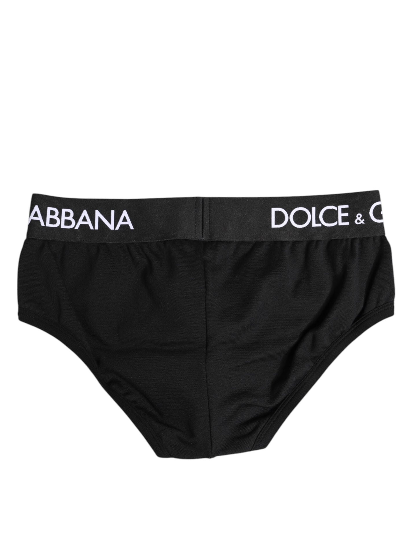 Dolce &amp; Gabbana – Schwarze Slips aus Baumwollstretch in normaler Passform