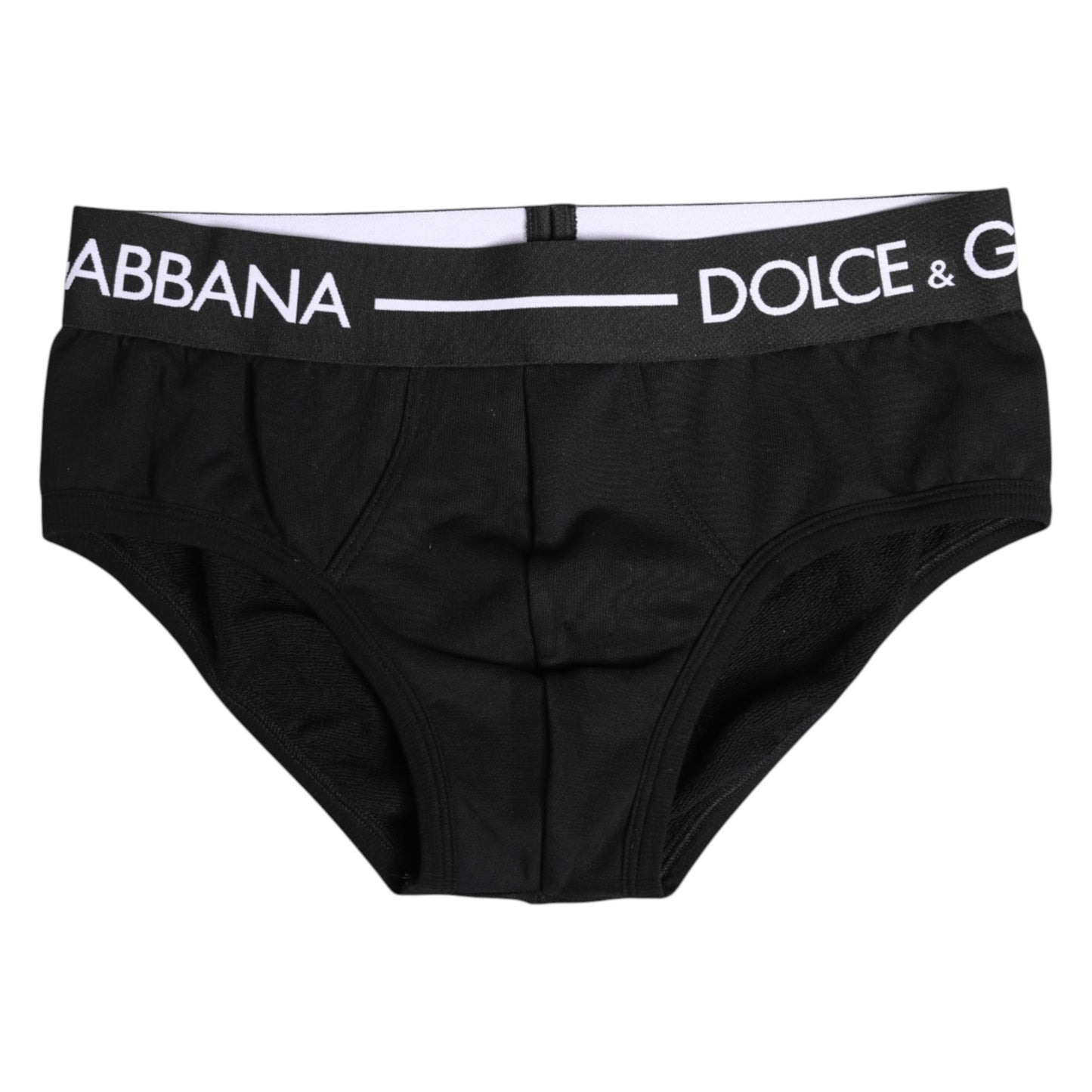 Dolce &amp; Gabbana – Schwarze Slips aus Baumwollstretch in normaler Passform
