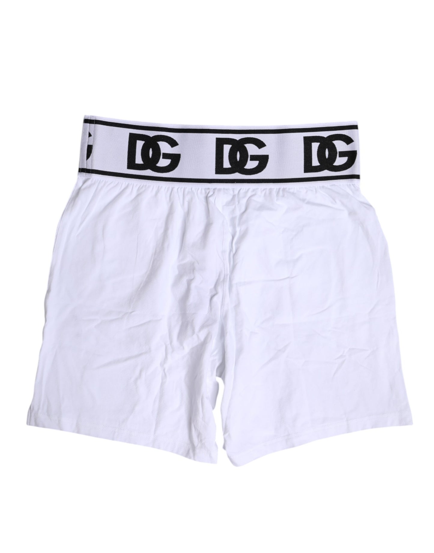 Dolce &amp; Gabbana – Boxershorts aus weißem Baumwollstretch in normaler Passform