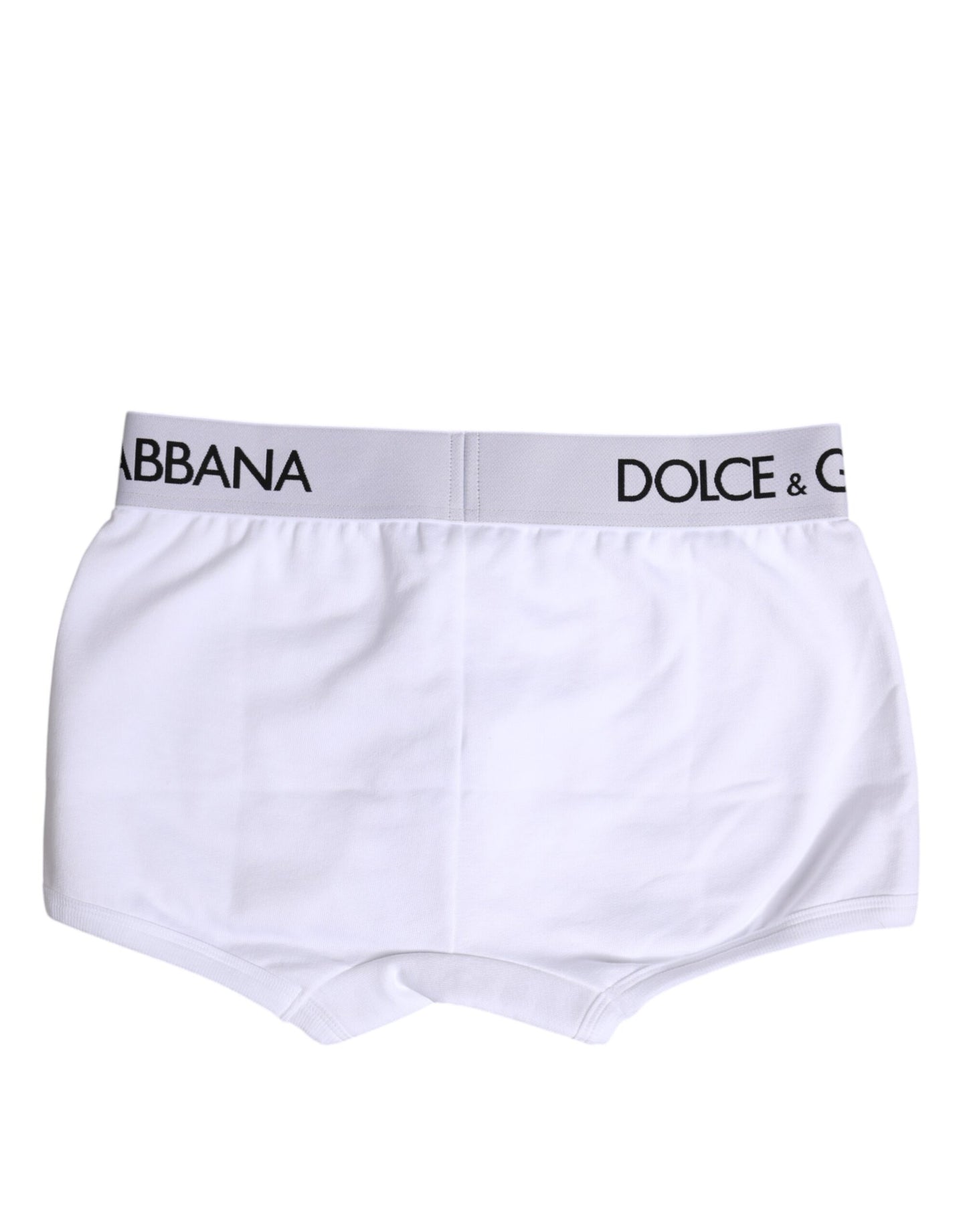 Dolce &amp; Gabbana – Boxershorts aus weißem Baumwollstretch in normaler Passform