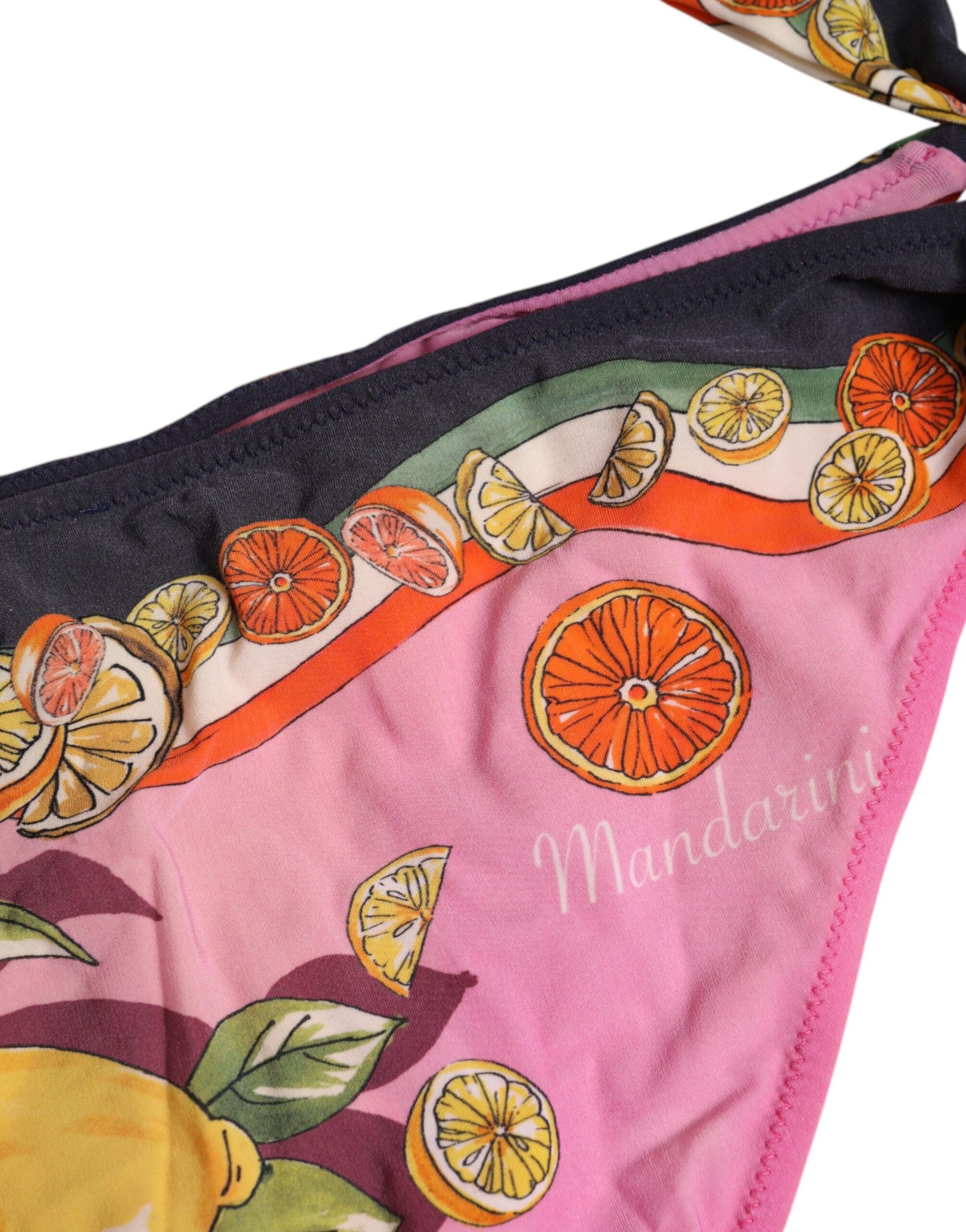 Dolce &amp; Gabbana – Rosa bedruckter Badeanzug, 2-teilig, Oberteil und Unterteil