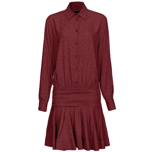 PINKO Red Silk Women Dress