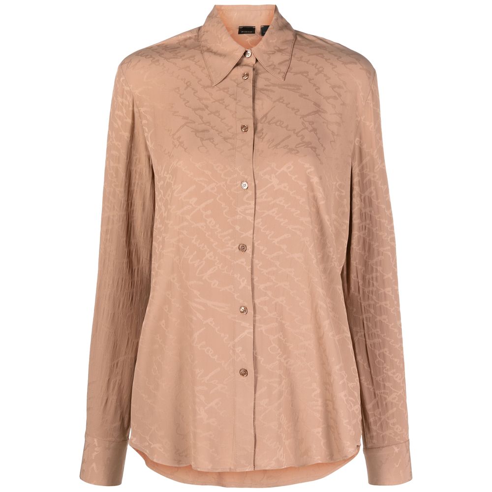 PINKO Beige Silk Women Shirt