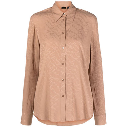 PINKO Beige Silk Women Shirt