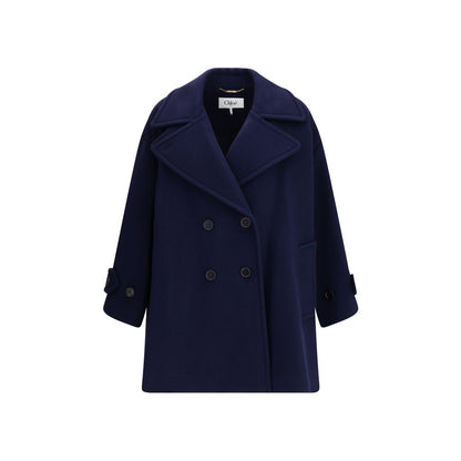 Chloé Blue Wool Coat