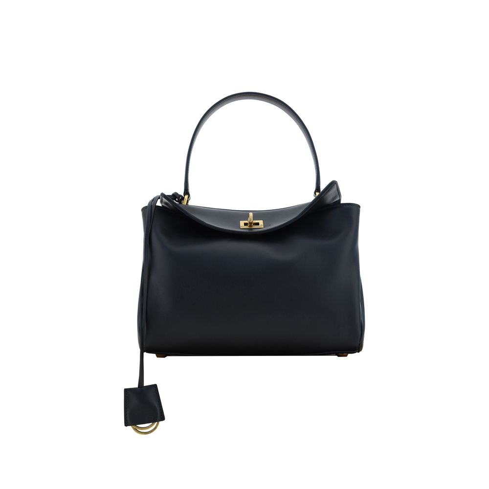 Balenciaga Schultertasche aus schwarzem Kalbsleder Bos Taurus