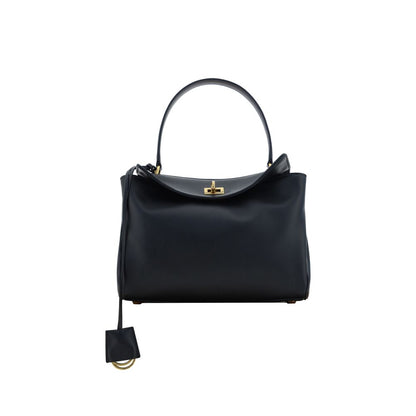 Balenciaga Schultertasche aus schwarzem Kalbsleder Bos Taurus