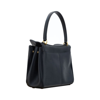 Balenciaga Schultertasche aus schwarzem Kalbsleder Bos Taurus