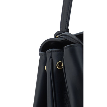 Balenciaga Schultertasche aus schwarzem Kalbsleder Bos Taurus
