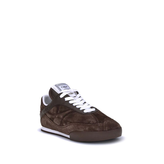 Chloé Brown Kalbsleder Bos Taurus Low-Top Sneaker