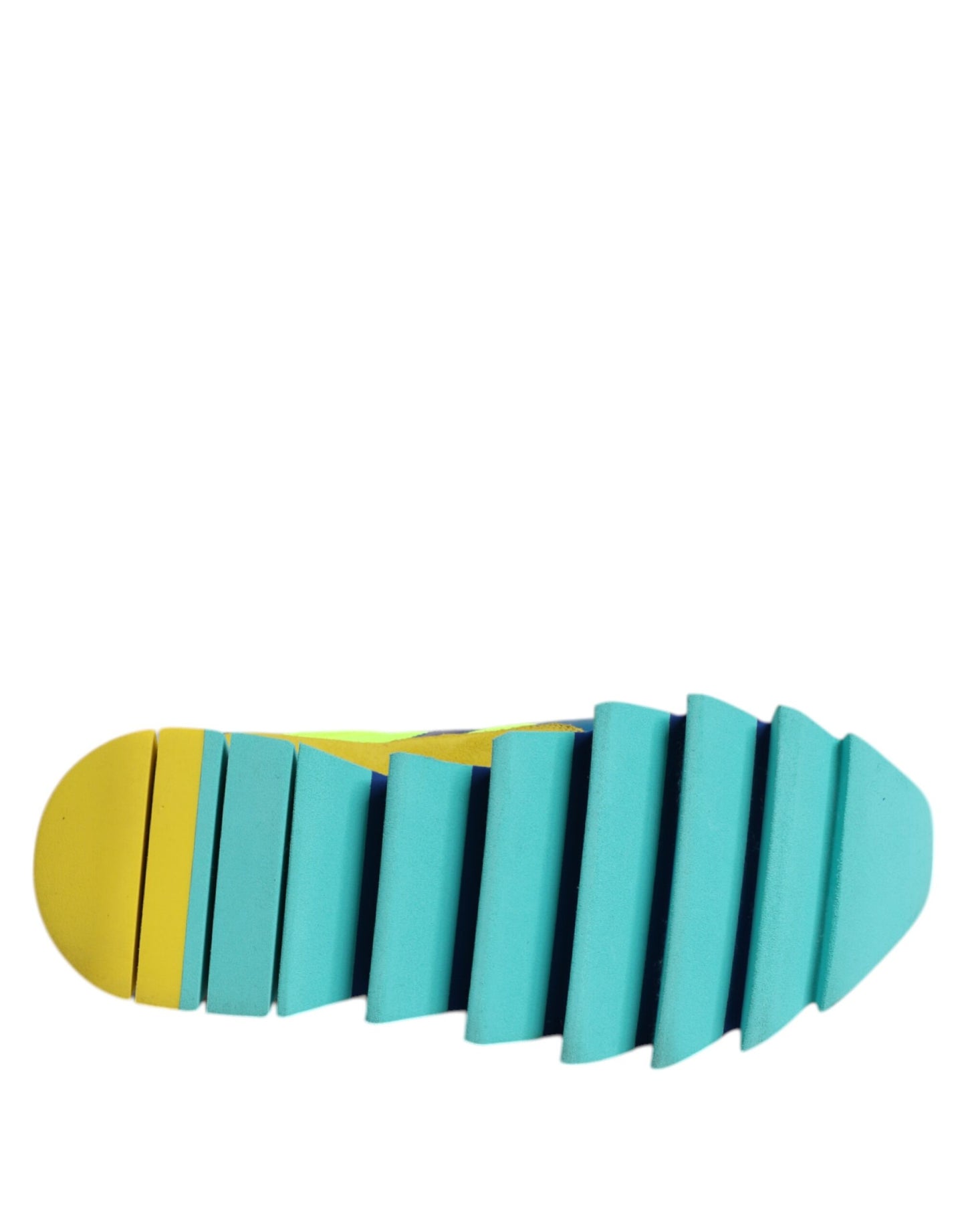 حذاء رياضي رجالي منخفض الرقبة من الجلد متعدد الألوان من دولتشي آند غابانا