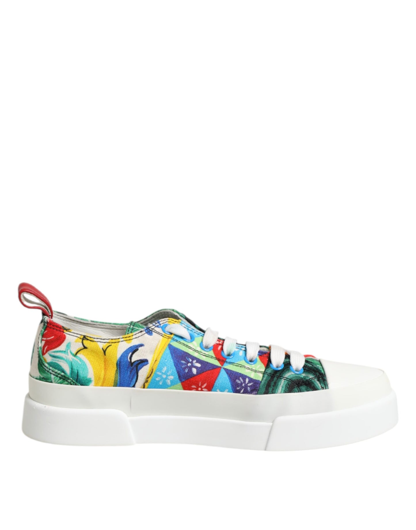 Dolce &amp; Gabbana Mehrfarbige Patchwork Low Top Sneakers Schuhe