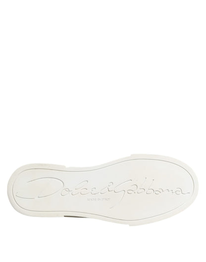 Dolce &amp; Gabbana Mehrfarbige Patchwork Low Top Sneakers Schuhe
