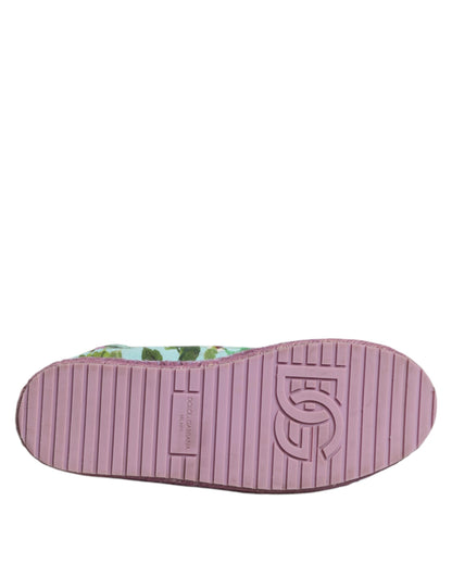 Dolce &amp; Gabbana Mehrfarbige Canvas-Espadrilles-Sneakers