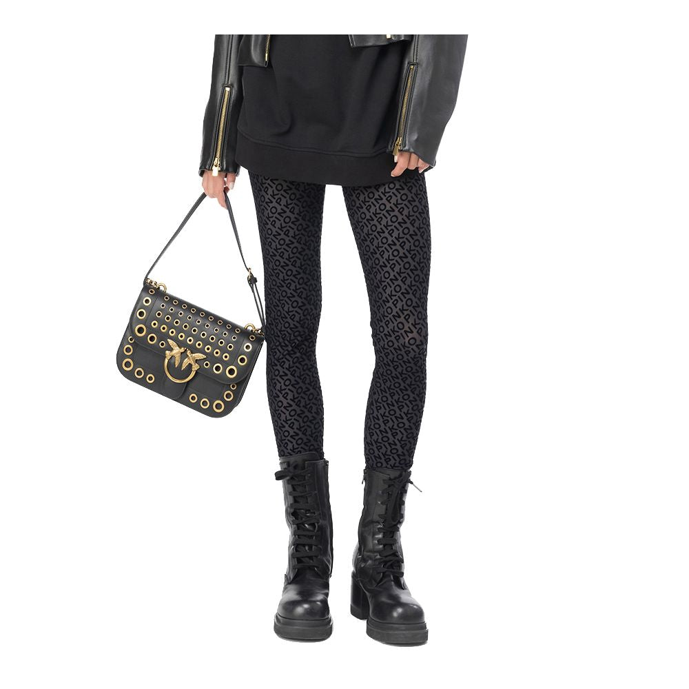 PINKO Black Nylon Women Legging