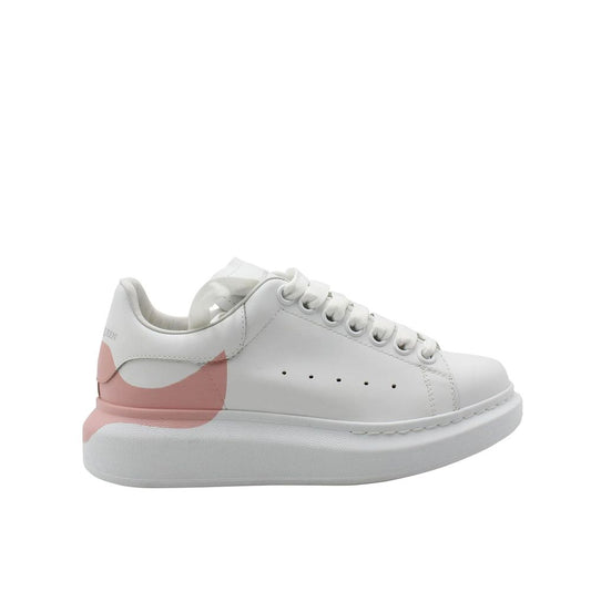 Alexander McQueen Sneaker aus weißem Kalbsleder mit dicker Sohle