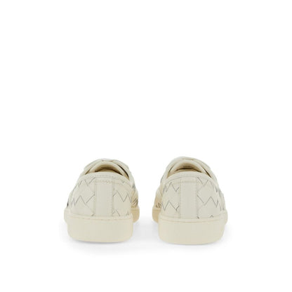 Bottega Veneta Sneaker aus weißem Kalbsleder