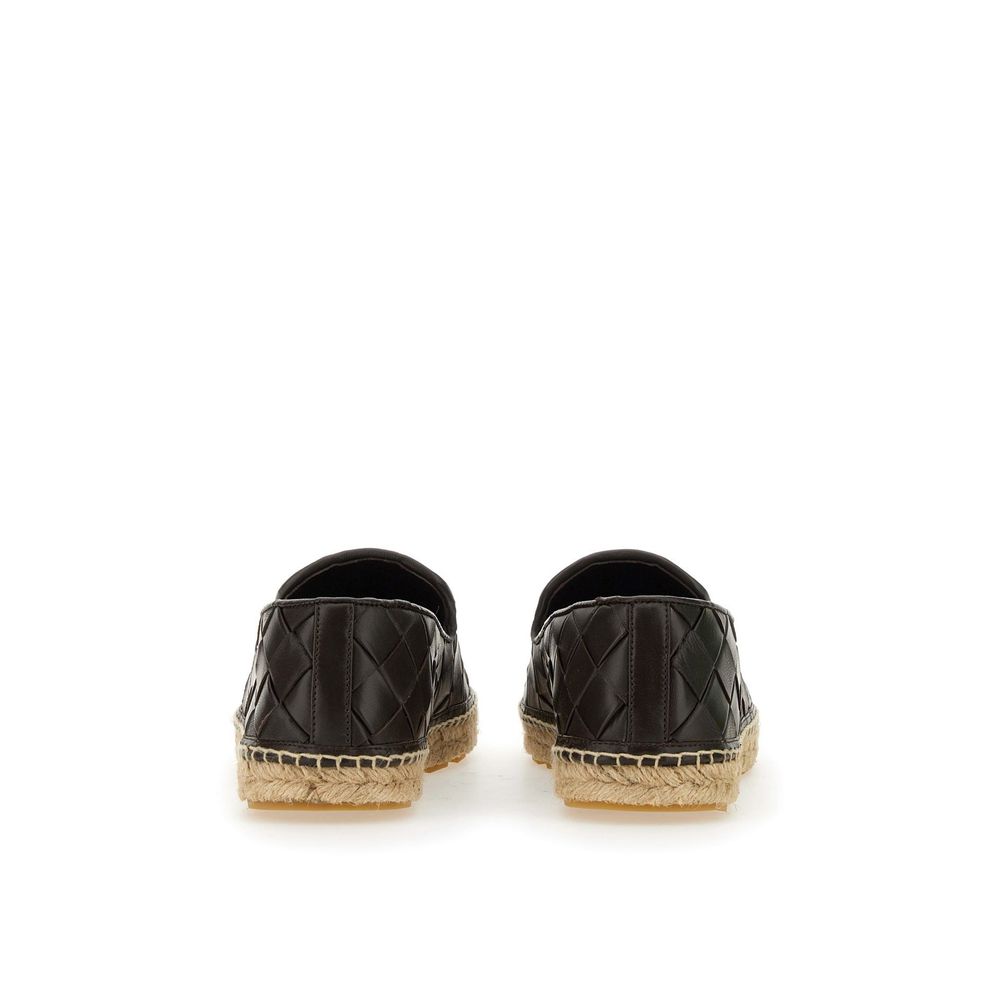 Bottega Veneta Espadrilles aus braunem Kalbsleder