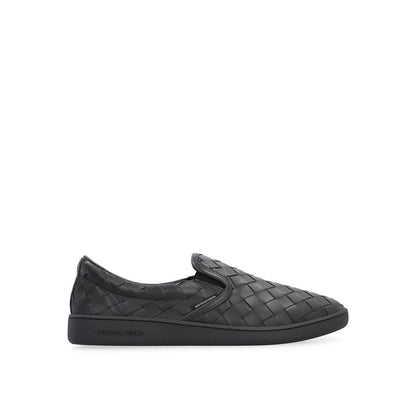 Bottega Veneta Sneakers aus schwarzem Kalbsleder