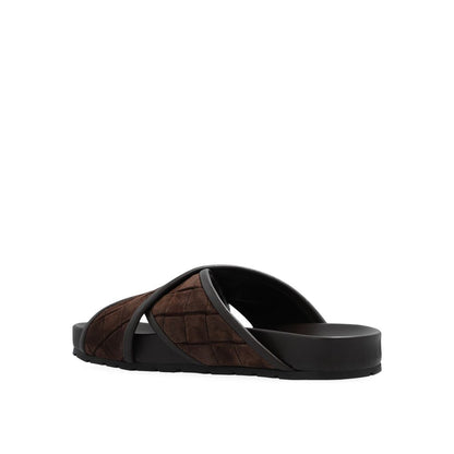 Bottega Veneta Sandalen aus braunem Lammleder