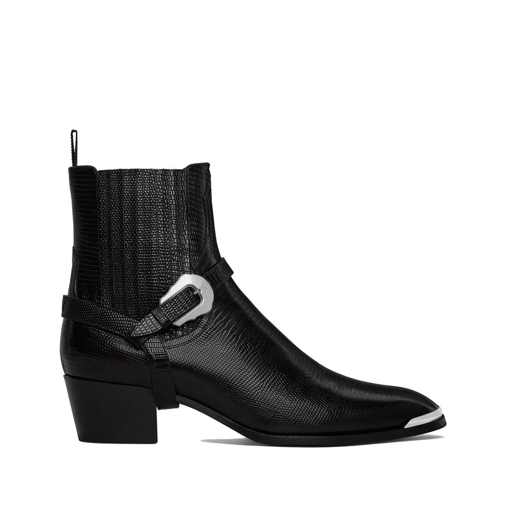 Celine Chelsea Boots aus schwarzem Kalbsleder