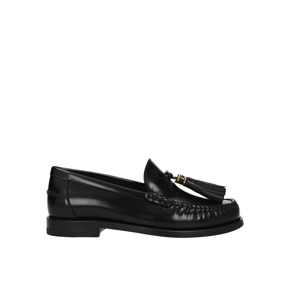 Dior Slipper aus schwarzem Kalbsleder zum Reinschlüpfen