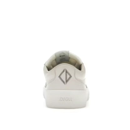 Dior Sneaker aus grauem Kalbsleder, niedriger Schaft