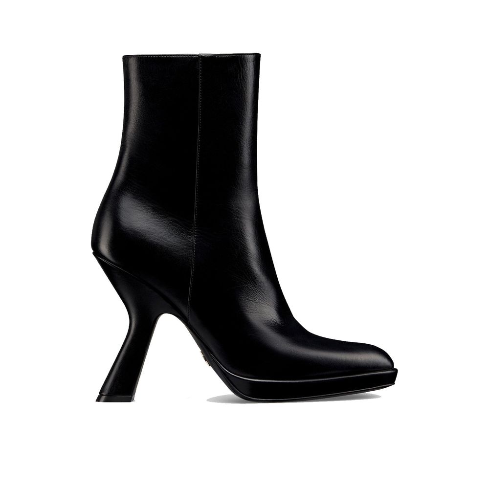 Dior Stiefeletten aus schwarzem Kalbsleder