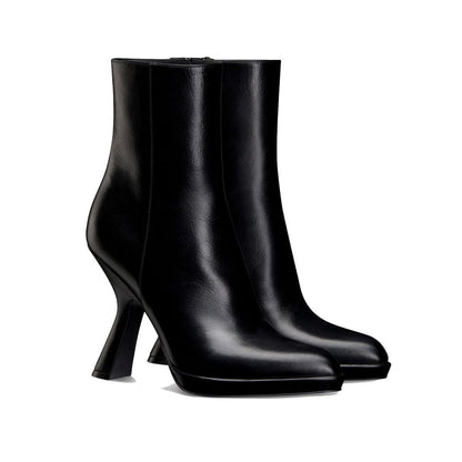 Dior Stiefeletten aus schwarzem Kalbsleder