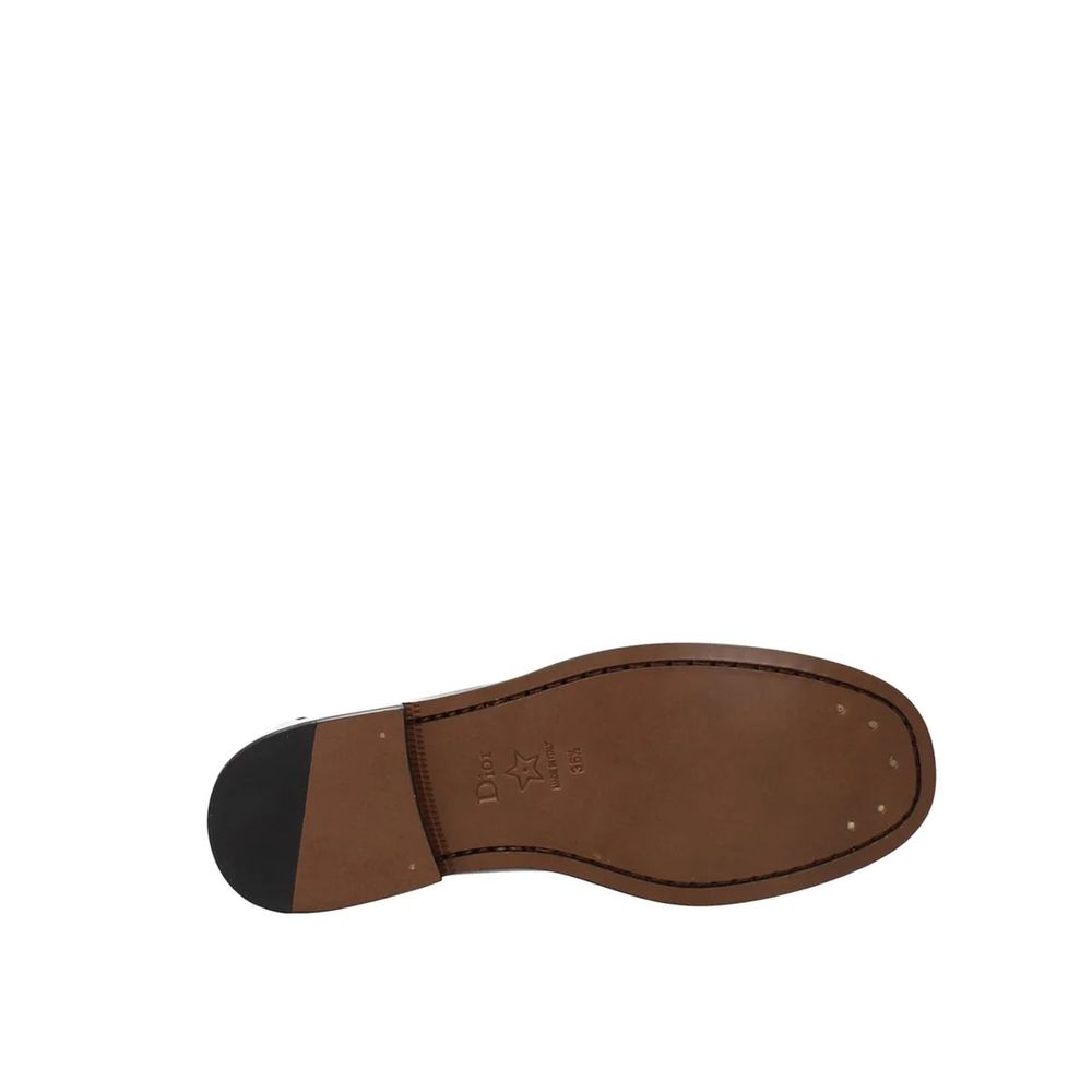 Dior Slipper aus schwarzem Kalbsleder zum Reinschlüpfen