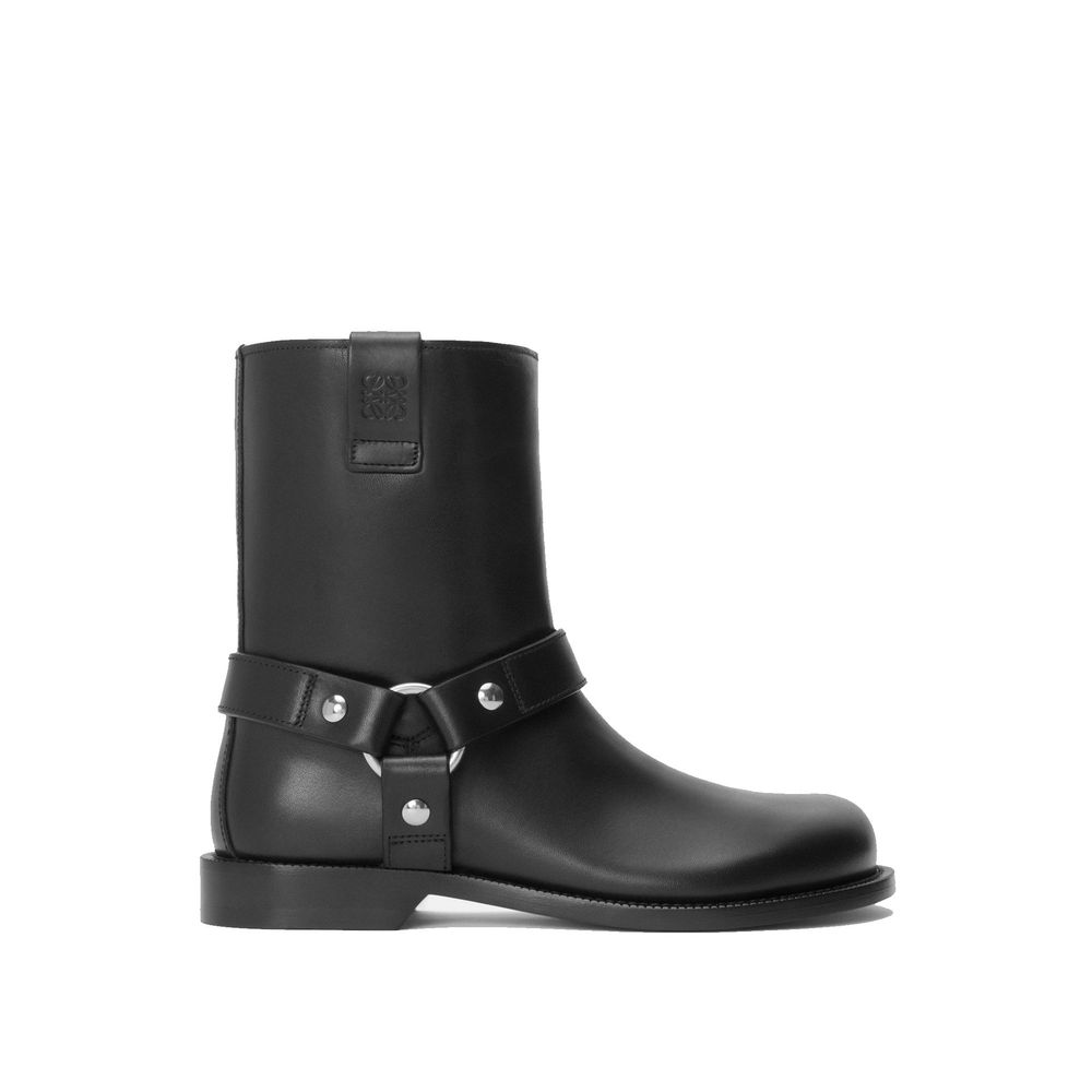 Loewe Stiefeletten aus schwarzem Kalbsleder