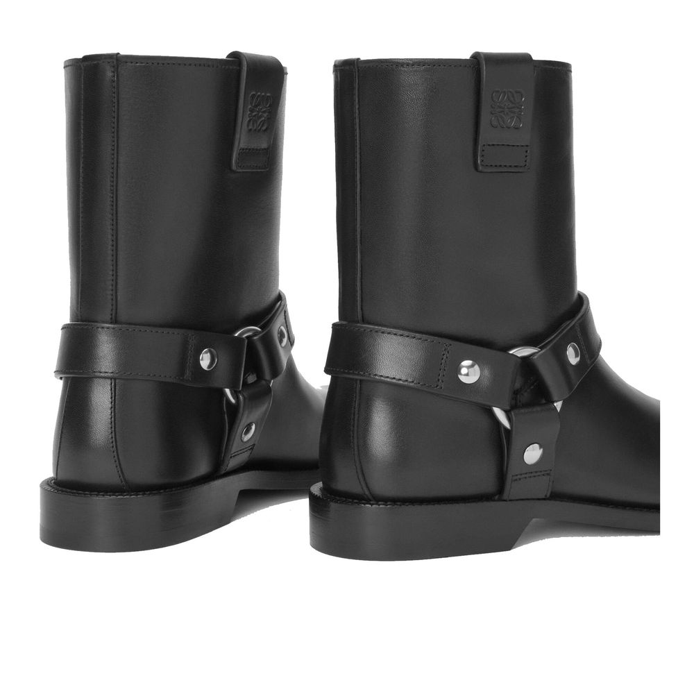 Loewe Stiefeletten aus schwarzem Kalbsleder