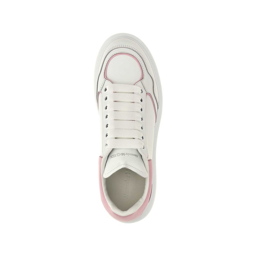 Alexander McQueen Sneaker aus weißem Kalbsleder in niedriger Ausführung