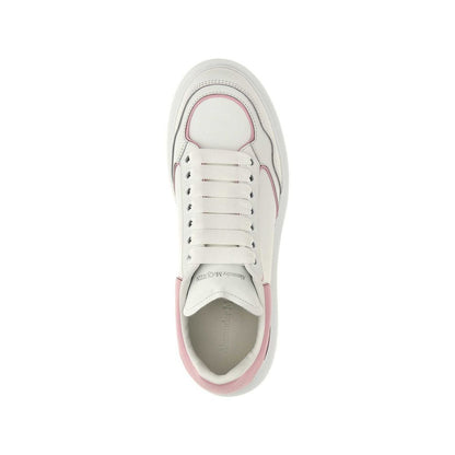 Alexander McQueen Sneaker aus weißem Kalbsleder in niedriger Ausführung