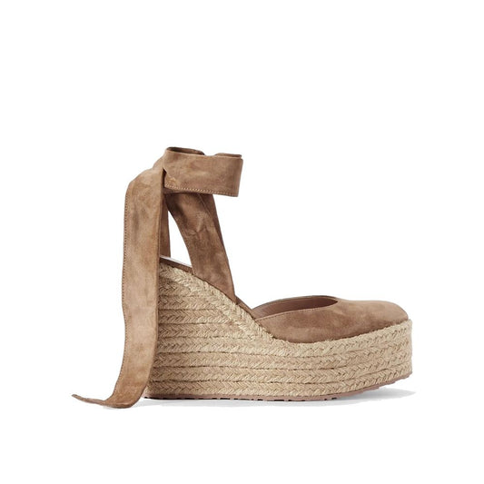 Gianvito Rossi Wildleder-Espadrilles mit Keilabsatz