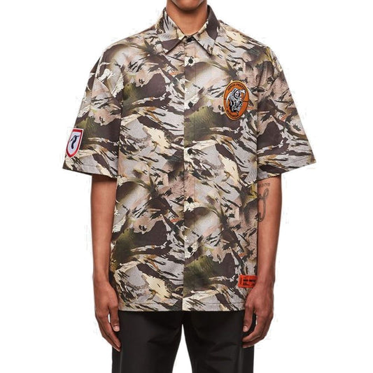 Heron Preston Camouflage-Popeline-Hemd