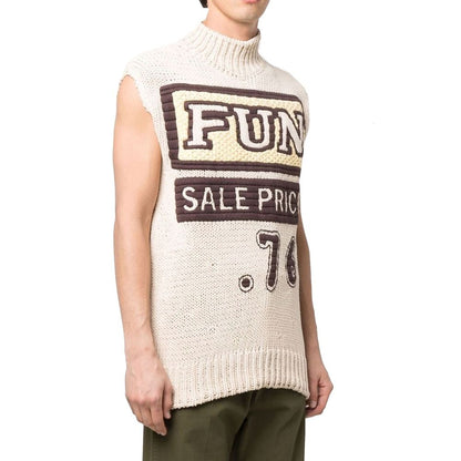 جيل ساندر شعار طباعة سترة صوفية