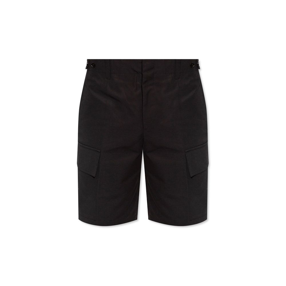 Jil Sander Schwarze Cargo-Shorts aus Baumwolle