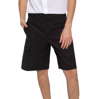 Jil Sander Schwarze Cargo-Shorts aus Baumwolle