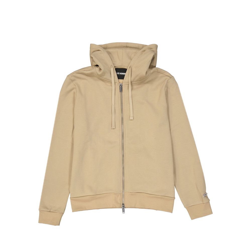 Les Hommes Baumwoll-Sweatshirt in Beige