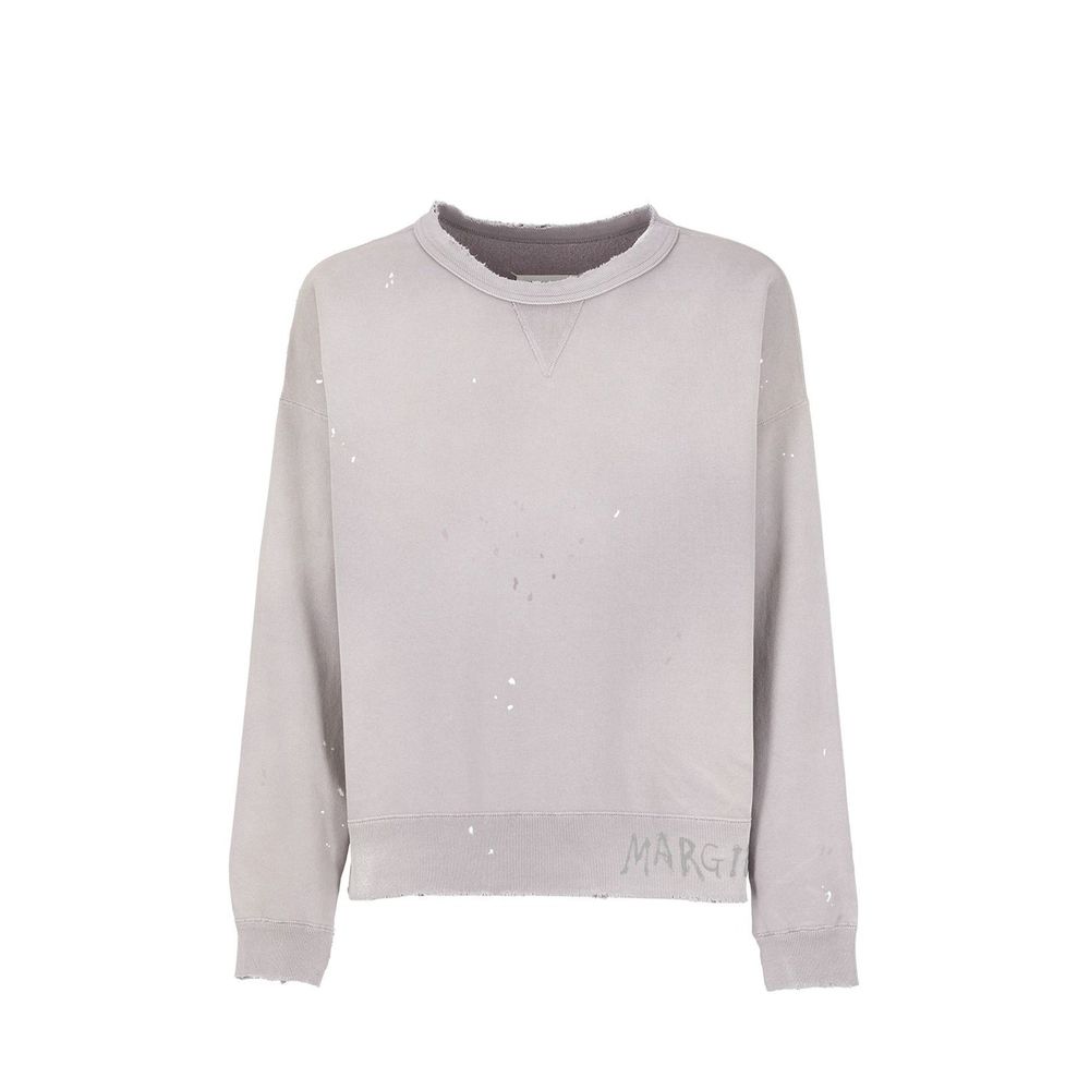 Maison Margiela Baumwoll-Sweatshirt in Lila