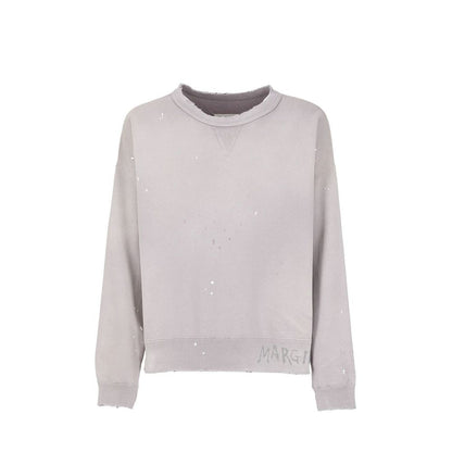 Maison Margiela Baumwoll-Sweatshirt in Lila