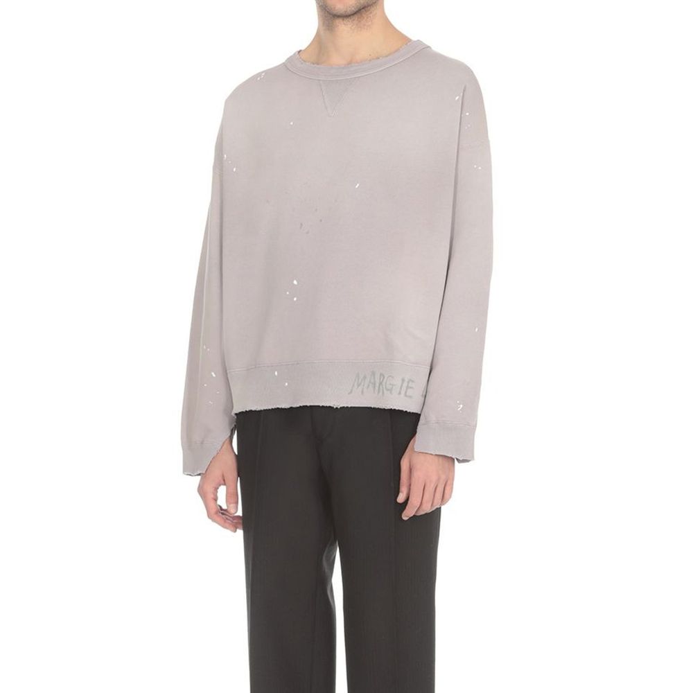 Maison Margiela Baumwoll-Sweatshirt in Lila